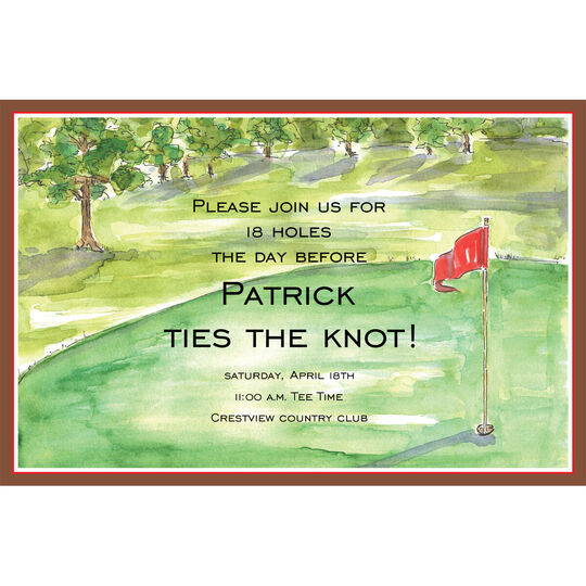 Golf Green Invitations